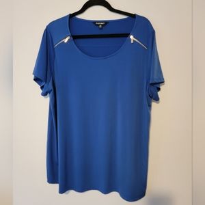 Ellen tracy zipper blouse